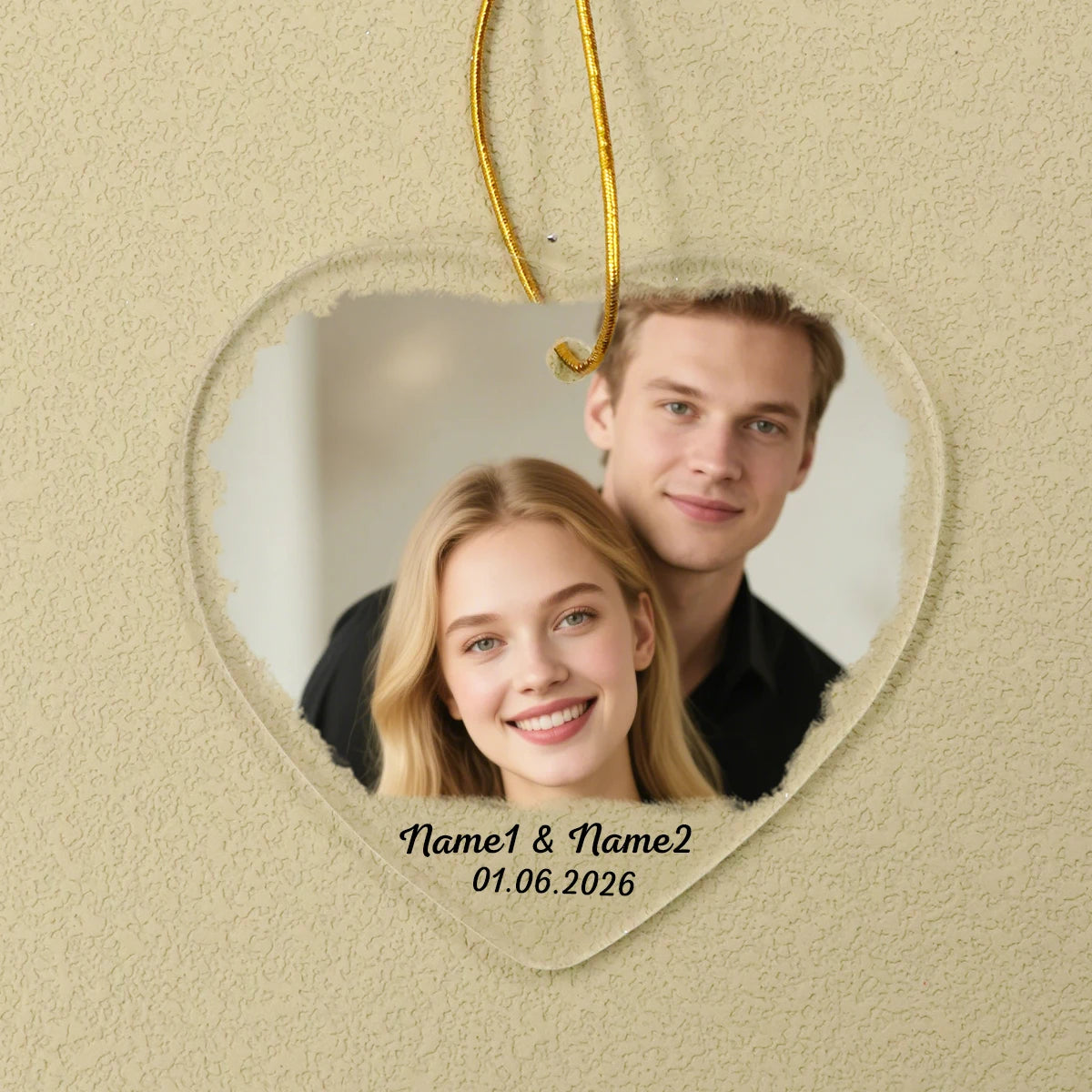 Melody Memory Heart Photo Ornament