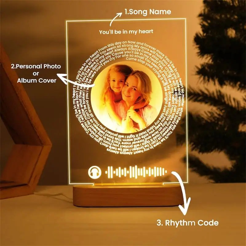 Melody Memory Custom Song Acrylic Plaque