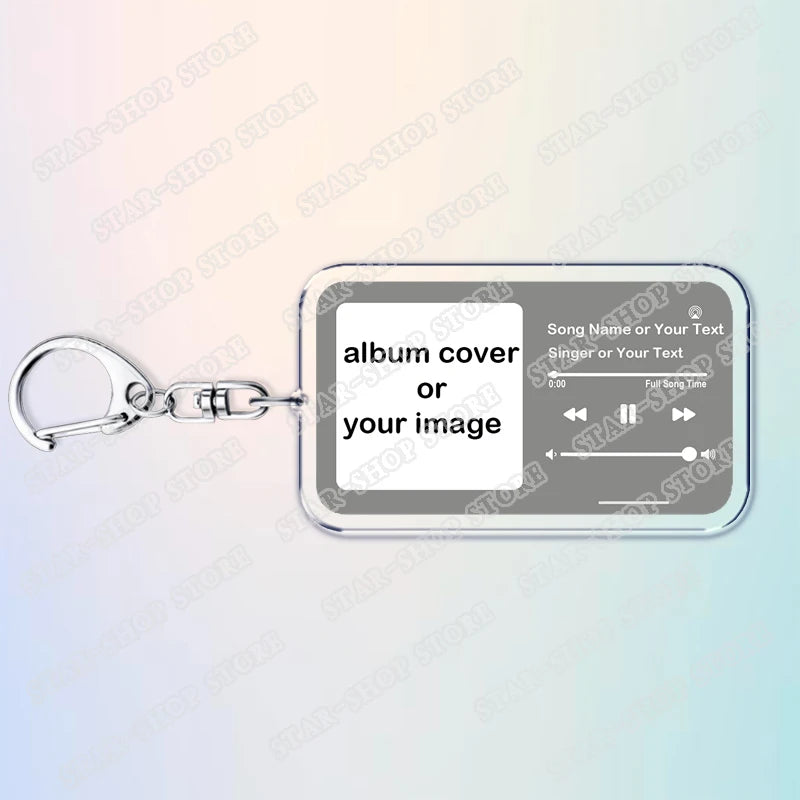 Melody Memory Custom Song Keychain