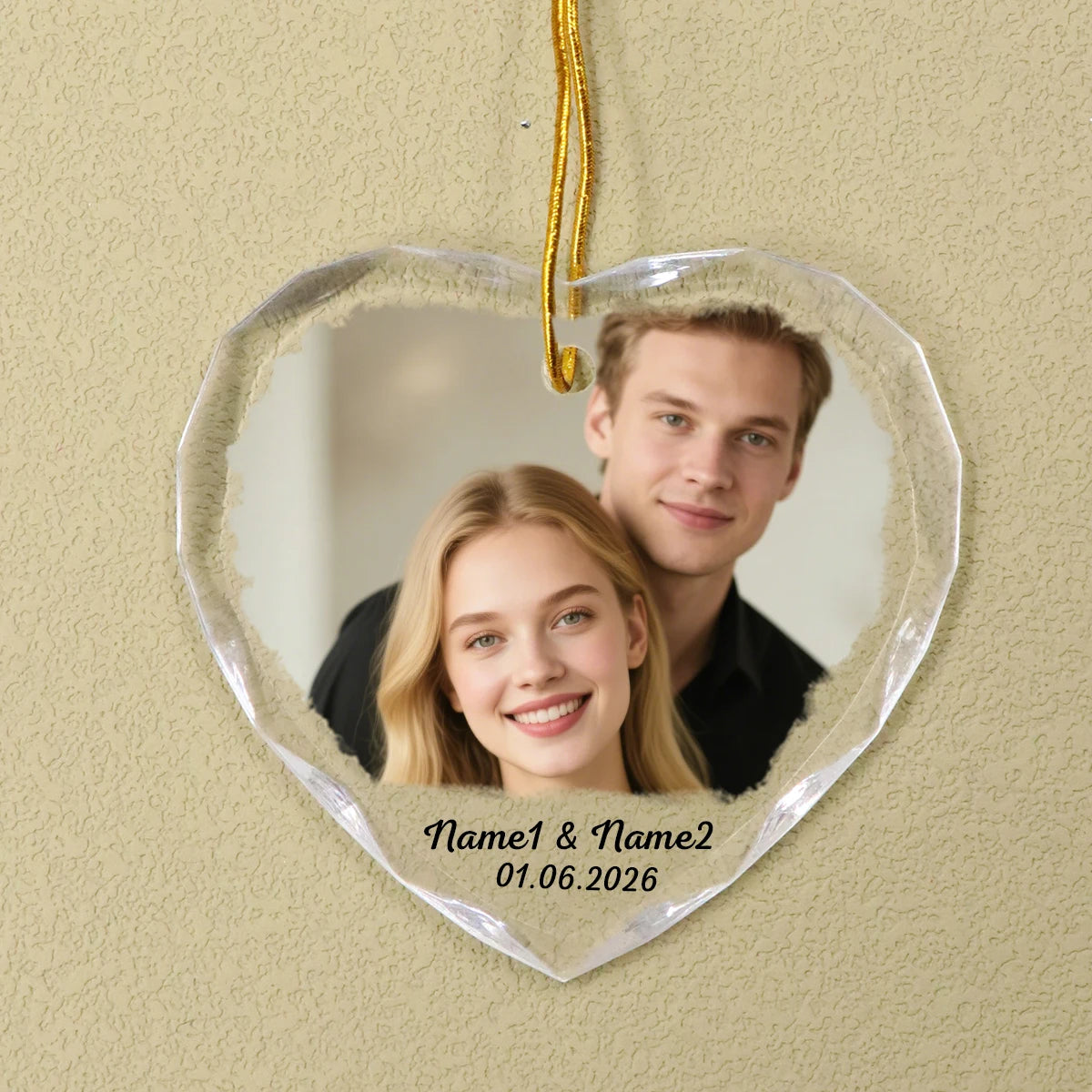 Melody Memory Heart Photo Ornament
